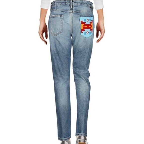 ALANUI Jeans Straight Leg Denim Beaded Size 29 - Picture 1 of 10